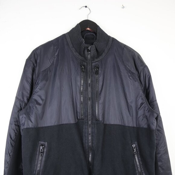 Armani Exchange Men's Contrast Bomber Zipper Jacket Black Size XL - Picture 2 of 7